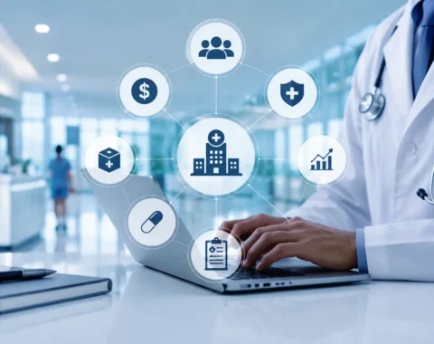 Healthcare ERP software for hospitals with digital healthcare management system