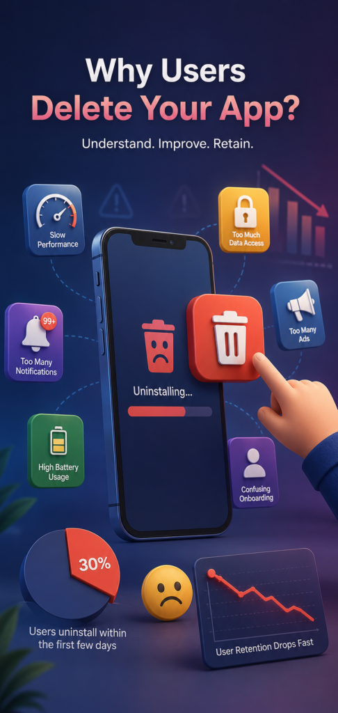 What Makes Users Delete Your Mobile App?