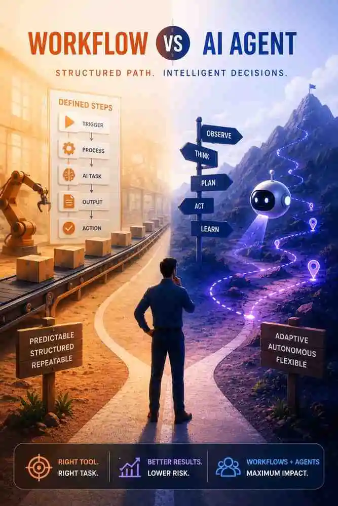 AI Workflow vs AI Agent: Which Does Your Business Actually Need?